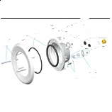 Recambios foco nicho PS Astralpool 07847